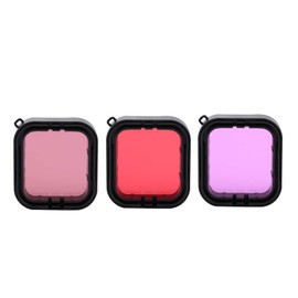 Filter for 7 Silver Red Filter Go Pro 7 19×12×5 3pcs Red Underwater Diving Filters Set for 5 6
