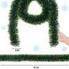 VEYLIN 10 Meter Green Christmas Tinsel Garland for Xmas Home