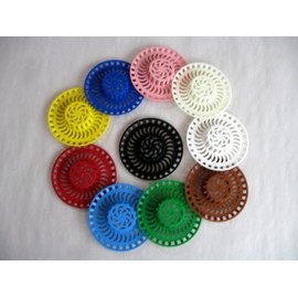 10 Pack Siroflex Sink Strainers - Assorted Colors
