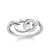Thomas Sabo Women Silver Engagement Plain Band Ring - TR2141-051-14-54