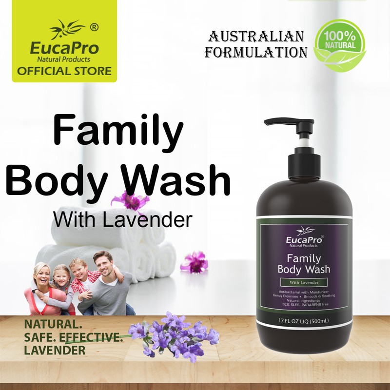 EucaPro Family Body Wash (Lavender, Eucalyptus) SLS Paraben Sulphate Free