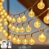 Battery Operated Globe String Lights,Water Proof 33 FT 80 LED