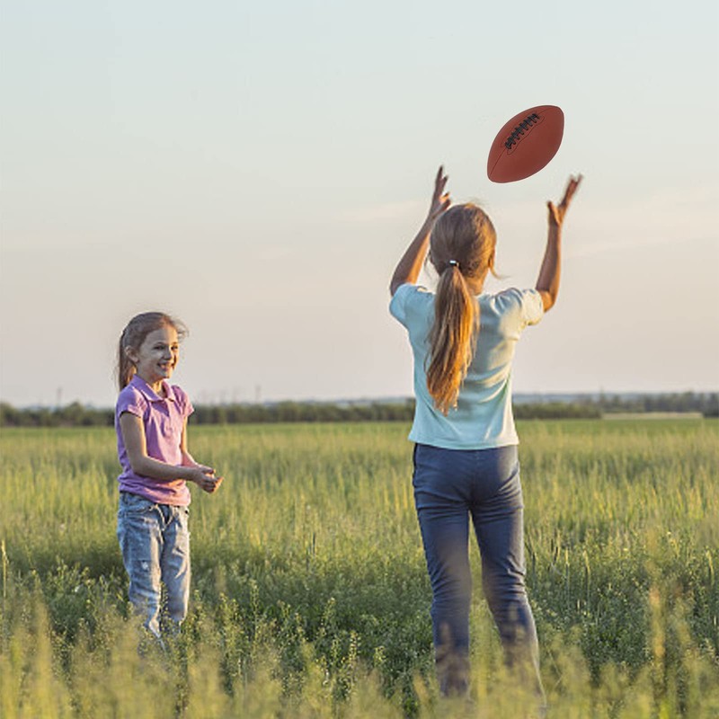 BuyWeek Rugby Ball Size 9, PU Inflatable Rubber Inner Shoe,