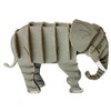 Fridolin 3D Paper Model Elephant Grey