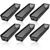 Caeuiciw 6PCS Drawer Organizer for Kitchen, Utensil Mesh Drawer Organizer