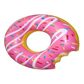Donut Swim Ring with Bite and Handle Diameter 104 cm, No handle
