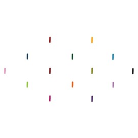 Comet Busters Long Line Velvet Multicolor Bindi (6 mm) (BIN1007)