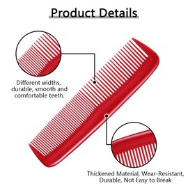 Henyall 12 Pcs Hair Combs,Pocket Fine Tooth Combs,Small Styling Cómbs with Anti-Static Anti-Tangle,Háir Cutting Cómb,Colorful Plastic Combs,Daily Hair Care Tool for Women/Men (Mixing Colours)