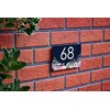 Badgemaster Modern Anthracite House Number Sign Plaque Stainless Steel Standoffs