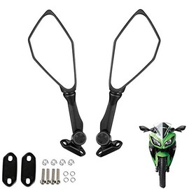 kemimoto Ninja 300 Mirrors Motorcycle Rear View Mirror Ninja 250 ZX 6R 636 300R EX300 ABS 2011-2018 / Ninja 400 2018-2021