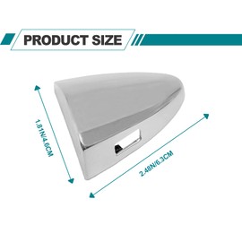 NOTISH Front Driver Side Ouside Door Handle Key Cap, Exterior Key Hole Trim Compatible with Lexus ES350 2007-2012 LS460 2007-2017 LS600hl 2008-2016 69218-33010 (Silver)