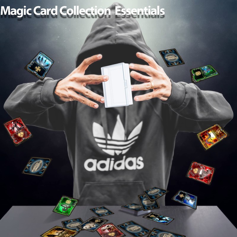2 Packs Playing Card Case Deck Plastic Boxes Gaming Card