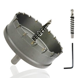 Rannb Hole Saw 4-inch/100mm Cutting Dia Carbide Hole Cutter for Stainless Steel Sheet and Metal