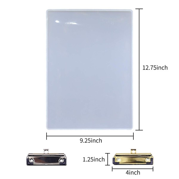 EDOBLUE Clipboard Resin Mold - A4 Letter Size Vertical File