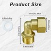 Solid Brass Elbow 1/2" Male to 1/2" Female Connectors 90