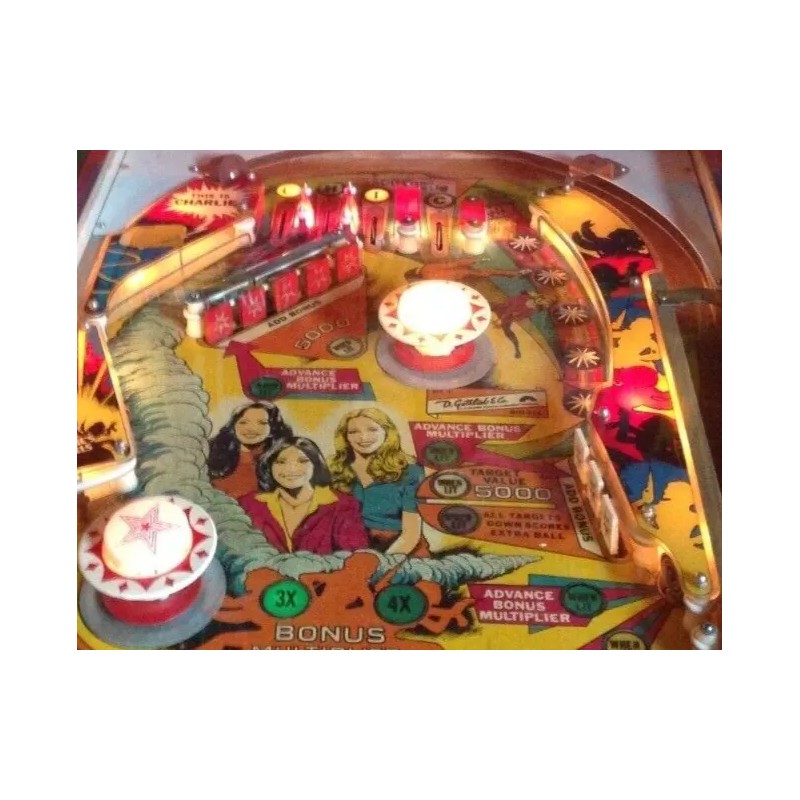 Gottlieb CHARLIES ANGELS Pinball Machine Vinyl Drop Target Stickers/Decal