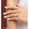 TIGRADE 2mm 4mm 6mm Gold Titanium Ring Plain Dome High
