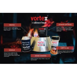 Vortex (in)direct heat BBQ Vortex™ Weber Kettle 22 26.75 WSM BGE XL Kamado Big Green Egg xmas GIFT PACK