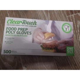 Medline Clear Touch Food Prep Poly Gloves Latex , Powder Free Clear Touch PICK YOUR  NUMBER OF PACK