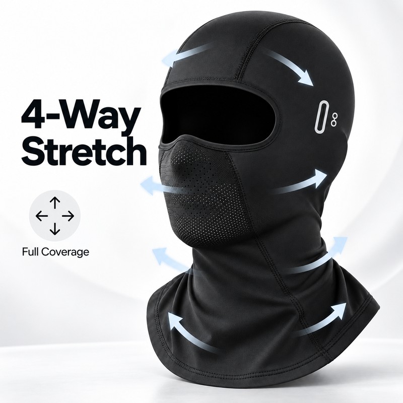 Motorcycle Balaclava Face Mask for Riding – Breathable, Quick-Drying Full