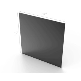 FixtureDisplays 12x12 Black Acrylic Sheet Plexiglass Sheet Lucite Sheet Acrylic Sheet