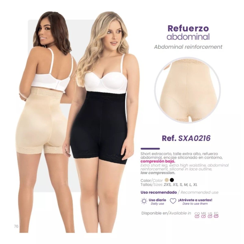 MD Short Colombiano Myd Reductor De Abdomen Levanta Gluteo