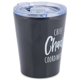 Mary Square 26751 Coffee Chief Chaos - Vaso de acero inoxidable (12 oz), color negro