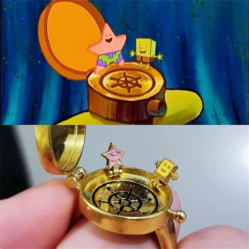 Alien Technology Anillo Bff Bob Esponja Patricio Mejores Amigos Giratorio