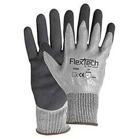 Wells Lamont Gloves Y9290XL FlexTech Glove w/Double NBR/Sandy Nitrile Coating, X-Large, Gray (Pack of 12)