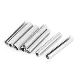 Sourcingmap a15081000ux0319 M6 x 40 mm 304 Stainless Steel Split Spring Roll Dowel Pins - Silver Tone (10-Piece)