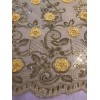 wowfabric4less123 Yellow Gold Sequins embroidery Lace Fabric 50” Width Sold
