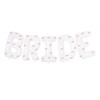 Pink Bow Bride Balloons - 40 Inch White Foil Balloons,