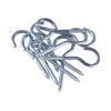 GIVIHGETI Pack of 20 Stainless Steel Screw-In Hooks, Metal Hooks,
