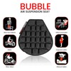 GRAND PITSTOP Motorcycle Air Seat Cushion with Inflatable Bubble Air
