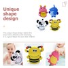 Beavorty Toddler Bath Sponge Baby Bath Mitt 4pcs Cute Animal