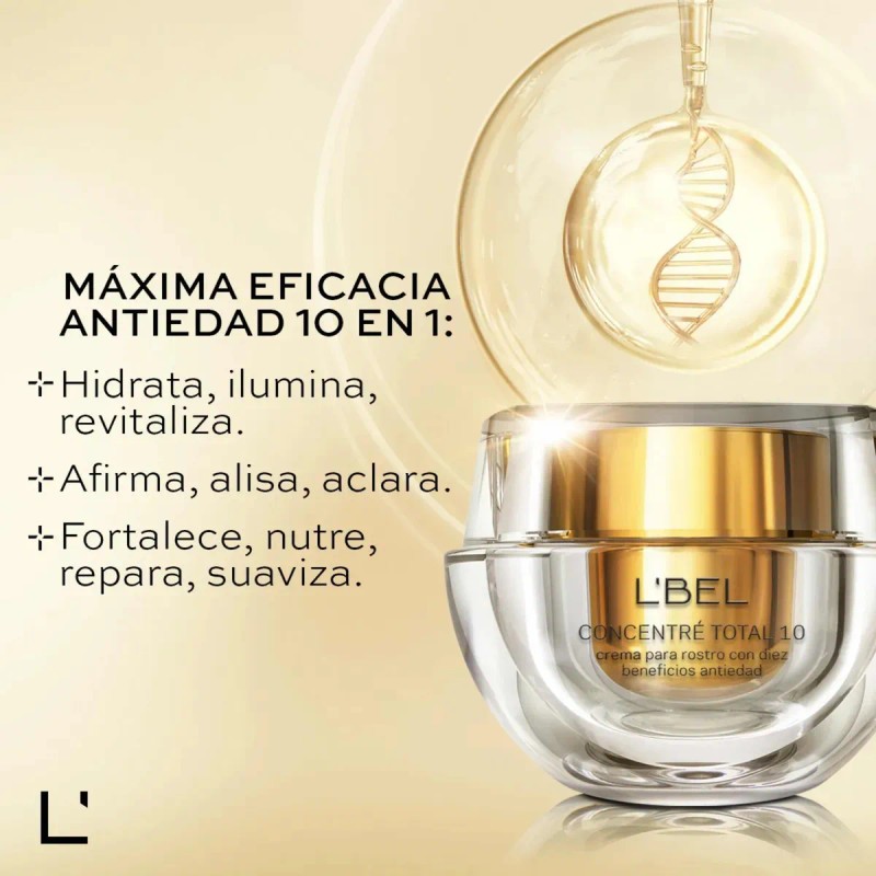 Lbel Concentre Total 10 Crema Para Rostro Todo Tipo De