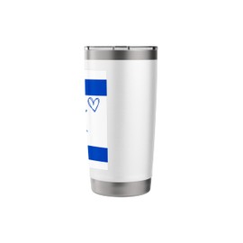 Israel Flag Israeli Heart Proud Heritage National Day Stainless Steel Insulated Tumbler