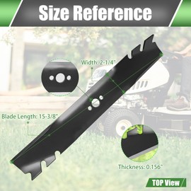 CENHIEE 120-9500-03 Mulching Blades, 116-6358-03 Fit 30" Deck Lawn Mowers T oro Timemaster 30 Blades 20199 22205TE E xMark ECKA30, Replaces 116-6358 120-9500 20120 20120P, 2 Pack