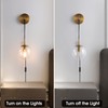 KUZZULL Wall Sconces Set of Two Plug in Wall Sconces