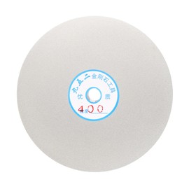 sourcing map Diamond Flat Lap Disc 6" x 1/2" Arbor 400 Grit Abrasive Diamond Coated Grinding Wheel for Grinding Sanding Lapping Polishing Ceramics, Glass, Stones, Gemstone