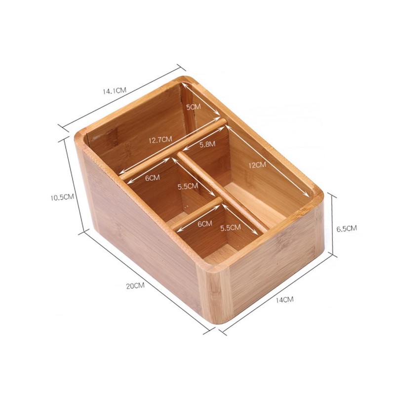 Gatuida 1Pc Desktop Storage Box Multi Compartment Makeup Organizer for