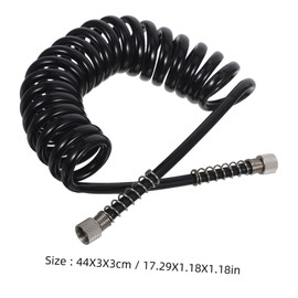 Beavorty Facial Suction Machine Part: Hydro Facial Machine Oxygen Sprayer Hose - Coiled Spring Tubing Beauty Tool for Professional and Home Use