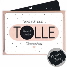 Manahia Scratch Card Aunt - Du wirst Tante - Scratch Card - Birth Aunt - Pregnancy Announcement - Congratulations Scratch Card Pregnant - Future Aunt, Niece, Future Nephew