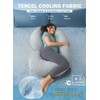 INSEN Cooling Pregnancy Pillow, Maternity Pillow with Soft Tencel Cover,C