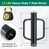 COCONUT T Post Driver, 12 LBS Fence Post Driver with