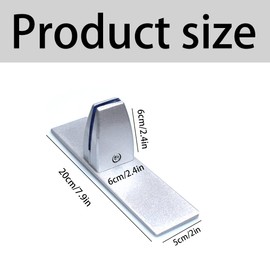 Clamp Holder for Plexiglass Desk Divider Clamp - Office Desk Divider Clip Clamp Holder Table Clamp for Spit Protection for Office Libraries Max Table Top: 3-25 mm, 1 Piece, Silver