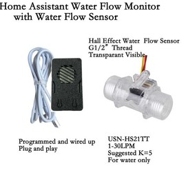 Flowtek iSentrol 플라스틱 물 유량 센서 홈 어시스턴트 와이파이 키트 다중 크기 측정 Flowtek iSentrol 터빈 [10 DN32] Plastic Water Flow Sensor Home Assistant Wi-Fi Kit Multi-Size Measurement Flowtek iSentrol Turbine [10 DN32]