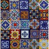 45 Pieza Azulejo Talavera 10x10cm Diferentes Colores Confeti