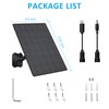 VUEBEE 10W Solar Panel for Security Cameras, 5V Outdoor Camera
