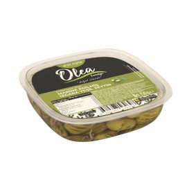 Olea Familya Green Pitted Marinated Olives, Green Marinated Olives, Pitted Grill Olives, Vacuum Pack, 150gr